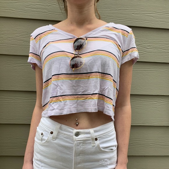 Striped crop top from Pac Sun - Picture 2 of 4